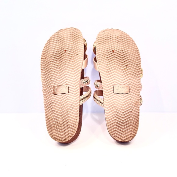 Sam Edelman Sandals Size 9, Tan, Gold Accents - Picture 4 of 5